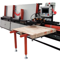 Machine à clouer automatique pour palettes en bois Invech Machinery, norme européenne, composants PLC, puissance élevée 3kW, garantie 1 an
