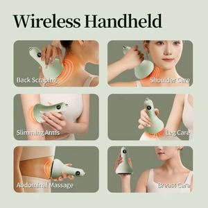 9 Speed Home Use High Powerful Guasha Massager Handheld Red Light Heat Body <b>Vibration</b> Scraping Cupping Therapy Tools - Product Image 6
