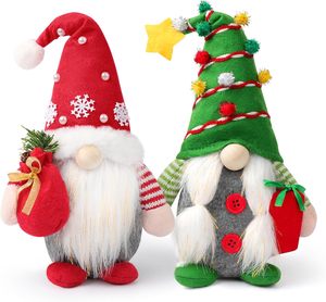 Muñecos de Peluche Navideños al por Mayor, Pareja de Gnomos de Pierna Larga, Hombre de Jengibre, Hechos a Mano, Gran Venta - Product Image 1
