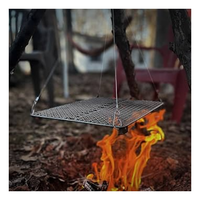Grille de gril circulaire et carrée pour la cuisson en plein air Outils de barbecue en maille durable