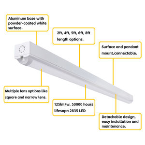 Free Sample Dimmable 50w Linear Lamp Linkable <b>Led</b> Batten Light <b>Led</b> <b>Tube</b> 150cm SMD 2835 4ft <b>Led</b> <b>Tube</b> <b>Led</b> Linear Light - Product Image 2