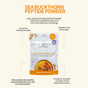 Suplementos de Espino Amarillo Silvestre de Grado Alimenticio Halal, Superalimento para la Salud Inmunológica, Extracto de Péptidos de Proteína Vegetal Hidrolizada en Polvo para Beber - Product Image 2