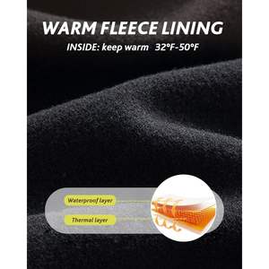 2025 femmes polaire doublé Joggers résistant à l'eau thermique hiver pantalons de survêtement pour la course randonnée Yoga avec poches pratiques - Product Image 5