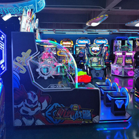 Machine de jeu d'arcade populaire 3 joueurs, thème Robot Mecha God en métal, à monnayeur, écran HD, pour divertissement en centre commercial, garantie 1 an