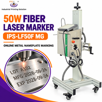 Machine de marquage laser IPS-LF50 F MG pour plaques métalliques, numéros de lot et dates de fabrication