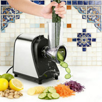 250W Huishoudelijke Professionele Mini Voedselprocessor Elektrische Snijmachine Shredder Elektrische Rasp Kaasrasp Salade Slijpen Mengen