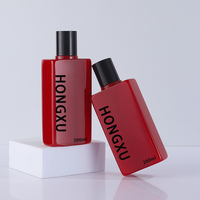 Flacon plat en plastique PET de 200 ml pour cosmétiques, avec bouchon intérieur, pour vernis à ongles, démaquillant, soins de la peau