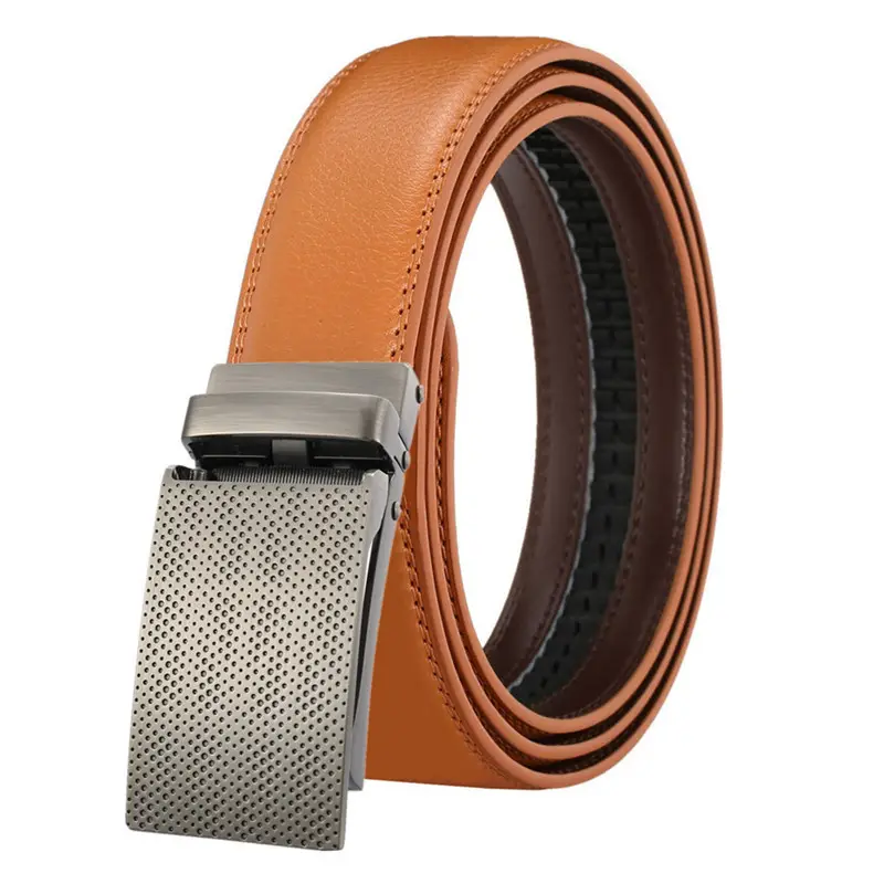 Ceinture en cuir pour hommes de la série en cuir personnalisé des fabricants boucle en alliage de cuir atmosphère mode tout pour hommes