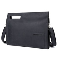 Sacs en cuir rétro en gros pour dossiers, sacoche d'affaires en cuir Crazy Horse pour hommes, petits sacs à bandoulière pour documents format A4