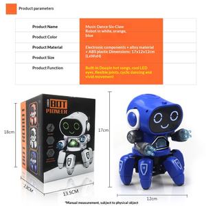 Nouveau Jouet Électronique en Plastique pour Enfants Garçons, Robot <span class=keywords><strong>Poisson</strong></span> à Six Griffes Dansant Électrique, avec Lumières et Musique, Modèle 6, pour le Marché International - Product Image 3