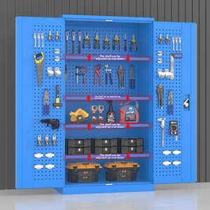 Armoire à outils en acier robuste et épaissi pour atelier de réparation automobile, stockage de pièces, modèle HYD-92 - Product Image 3