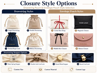 Sac à rabat en velours et flanelle personnalisé de qualité supérieure pour bijoux, avec logo, pour boucles d'oreilles, bagues, colliers, emballage cadeau en daim, vente en gros