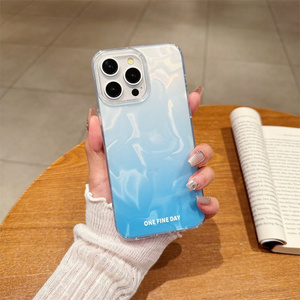 Funda de teléfono móvil de galvanoplastia degradada de lujo, funda de teléfono con arrugas irregulares 3D de bajo <span class=keywords><strong>precio</strong></span> para <span class=keywords><strong>Iphone</strong></span> 16 15 14 pro Max - Product Image 4