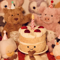 Boneka Jelly Catt Baru, Mainan Kue Ulang Tahun Krim Stroberi, Boneka Lilin Lembut Nan Menenangkan, Jelly Cat Naga yang Lembut dan Halus