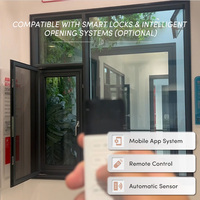 Ventanas Abatibles de Aluminio con Doble Acristalamiento Estándar Australiano OUNA, Insonorizadas, con Certificación Energy Star, para Uso en Cocinas de Villas 5