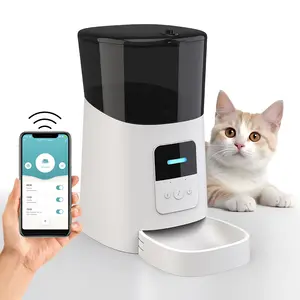 Hot-selling pet suprimentos cronometrado quantitativa de grande capacidade WiFi automático pet alimentador OEM inteligente pet alimentador dog bowl