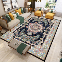 Tapis en laine tressé et touffeté de luxe fait main, style ethnique léger, design classique européen, pour la maison, le salon, la table basse, le canapé, le lit