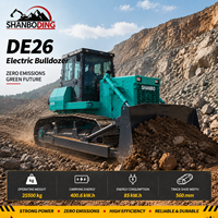 Bulldozer électrique DE26 de 25,5 tonnes, zéro émission, alimenté par batterie, fonctionnement silencieux, travaux de construction urbaine, travaux routiers, approuvé par l'EPA