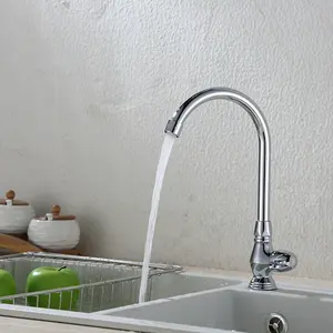 Fabrika Pull Down nikel güverte üstü cam Rinser lavabo için 360 derece dönen musluk hareketli mutfak dokunun