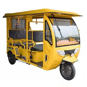 Triciclo Eléctrico de Tres Ruedas, Rojo, Cerrado, para Pasajeros, Motor de 1000W, Marco de Acero Resistente con Recubrimiento en Polvo - Product Image 5