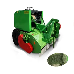 Tractor drive Mini Round Straw Baler Hay Baler With Crusher Machine Pine Straw Baler For Sale