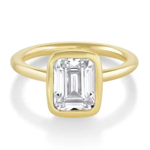 Versatile Gold Plated 925 Silver Inlaid High Carbon Zircon Daily Sweet Light Luxury Cold Indifferent Style Diamond Ring - Product Image 1