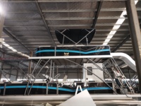 Nouveau Yacht de Luxe pour la Pêche Sportive et les Fêtes, Bateau Ponton Haute Vitesse en Aluminium Soudé à Double Pont de 30 pieds pour la Navigation Offshore