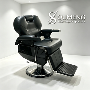 Sillas de Barbero Clásicas Z Usadas en Venta, Silla de Peluquero, Silla de Barbero Negra - Product Image 1