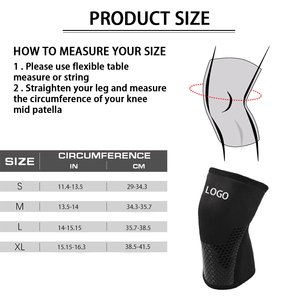 Hot bán 5mm 7mm <span class=keywords><strong>Neoprene</strong></span> đầu gối hỗ trợ Brace tập thể dục nén thể thao đầu gối Brace <span class=keywords><strong>Neoprene</strong></span> đầu gối tay áo PowerLifting bảo vệ - Product Image 4