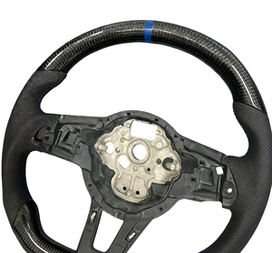Volante Deportivo Personalizado CARBON WORLD de Aluminio y Cuero PVC para <span class=keywords><strong>Volkswagen</strong></span> <span class=keywords><strong>Golf</strong></span> 7 GTI <span class=keywords><strong>R</strong></span> MK7 JETTA - Product Image 5