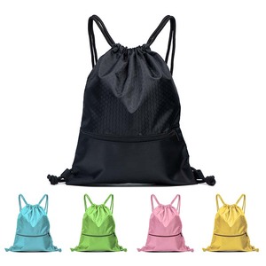Wholesale Custom Logo Sports Nylon Shopping <b>Drawstring</b> <b>Bag</b> Eco Friendly Polyester <b>Drawstring</b> Backpacks for Outdoor Gym Fitness - Product Image 2