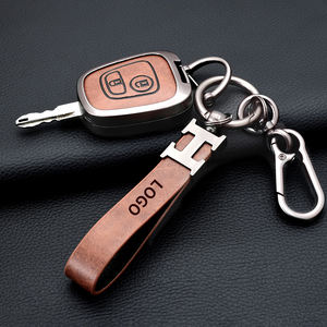 Logo personnalisé en alliage de zinc en cuir porte-clés de voiture fob pour peugeot <span class=keywords><strong>206</strong></span> 207 307 Citroen C2 C-Elysee Picasso - Product Image 4