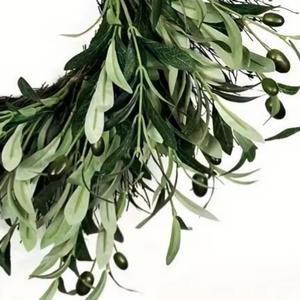 Ghirlanda di Ulivo Artificiale di Alta Qualità con Frutti Decorativi <span class=keywords><strong>per</strong></span> Laurea, <span class=keywords><strong>Natale</strong></span>, Capodanno e San Valentino, Decorazione <span class=keywords><strong>per</strong></span> Porta d'Ingresso - Product Image 6