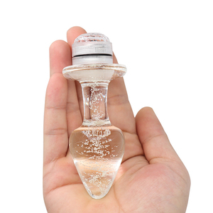 Anal Plug Vibrador Luminoso Glass Anal Plug Control remoto Cambio de color Hombre Mujer Anal <span class=keywords><strong>Dilatador</strong></span> Adulto Juguete sexual Luz LED - Product Image 6