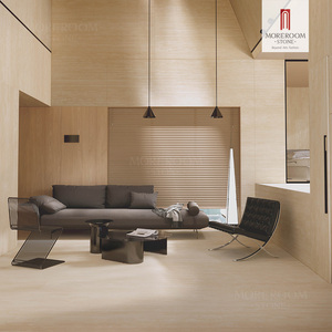 Lastre di Travertino in Pietra Sinterizzata 1200x2800mm, Finitura Opaca, Pavimentazione in Pietra Naturale per Design Moderno Interno ed Esterno - Product Image 4