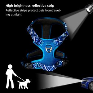 สายรัดสุนัขแบบไม่ดึง สะท้อนแสง บุนุ่ม พร้อมหูจับหรูหรา ปรับได้ สกรีนโลโก้ได้ ขนาดเล็ก กลาง ใหญ่ เสื้อกั๊กไนลอน ระบายอากาศ สวมใส่สบาย - Product Image 5