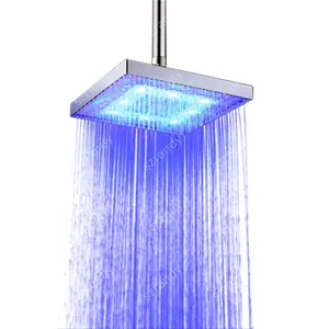 8 inch Single Blue Color LED Colorful Showerheads