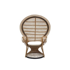 Sedia unica con schienale alto in vimini Rattan per <span class=keywords><strong>cucina</strong></span> giardino Patio Hotel ristorante matrimonio all'aperto sala da pranzo - Product Image 3