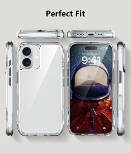 Ốp điện thoại trong suốt chống sốc đơn giản cho iPhone 16 15 14 Plus 17 Air 13 12 <span class=keywords><strong>Mini</strong></span> 11 Pro Max 16E, mặt lưng cứng trong suốt bằng nhựa PC - Product Image 2