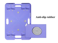 Chariot à palettes pliable en plastique robuste à quatre roues, structure de plateforme, conception de roues pour un déplacement facile, outils OEM, 150 kg