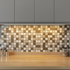 Azulejos de mosaico de cerámica de calidad superior de 23x23mm, azulejos duraderos antideslizantes de Decalcomania para suelo de pared de baño moderno decorativo - Product Image 2