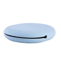 Caja de almacenamiento de silicona lindo monedero caja de almacenamiento de auriculares Cable de datos portátil Simple teléfono móvil Cable DE DATOS bolsa organizadora