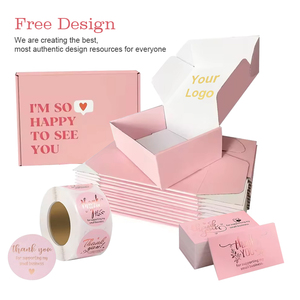 Logo kustom cetak kunci telinga kertas karton bergelombang kemasan kotak <span class=keywords><strong>Pr</strong></span> kotak pengiriman pos Mailer - Product Image 2