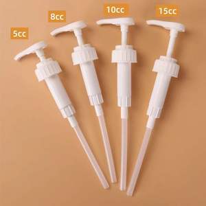 Venta al por mayor 38/410 bomba de plástico para alimentos 4CC 8CC dispensador de jarabe de grado alimenticio Pp bomba de salsa para café miel <span class=keywords><strong>Baileys</strong></span> crema irlandesa - Product Image 2