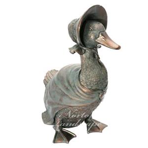 Scolpire a grandezza naturale a mano graziosa puzza anatra <span class=keywords><strong>Peter</strong></span> coniglio decorazione da giardino in metallo bronzo statua animale scultura - Product Image 3