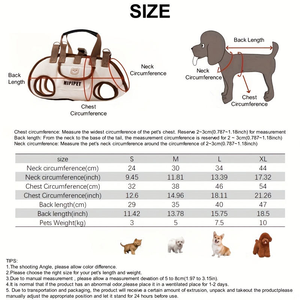 Sac à dos de luxe écologique pour petit chien - Sac à main bandoulière en tissu Oxford avec poignée et laisse, sac de promenade et sac à bandoulière - Product Image 4