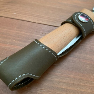 Set di Coltelli da Esterno con Custodia in Pelle PU, Fodero per Coltello <span class=keywords><strong>Opinel</strong></span> N.9, Astuccio per Coltello Pieghevole da Picnic, Organizzatore per Escursionismo - Product Image 5