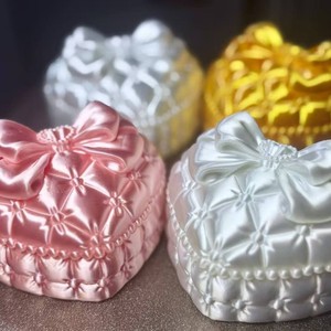Caja de Almacenamiento de Escritorio con Forma de Corazón y Lazo, Impresa en 3D, de Plástico Creativo, Bestseller Transfronterizo, con Tapa, Regalo de Moda - Product Image 2