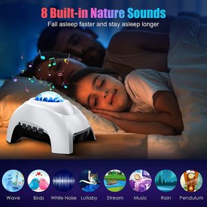 Hot bán Aurora Galaxy Sao chiếu ánh sáng ban đêm với tiếng ồn Trắng loa không dây cho phòng ngủ - Product Image 4