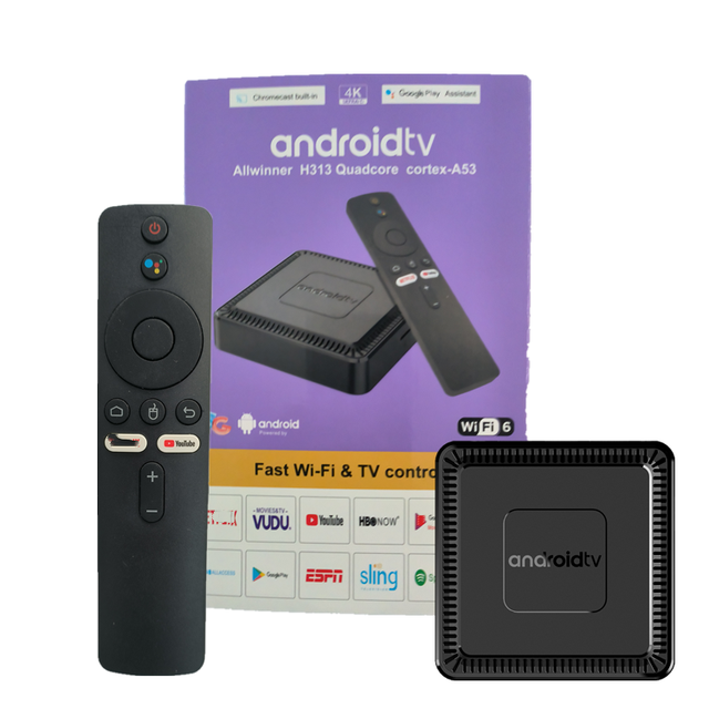 2025 Q7 H313 2GB RAM 16GB ROM Box Tv 4k Best Android 10 Voice Remote Control Fire Tv Stick 4k Smart Tvbox Android Set-Top Box